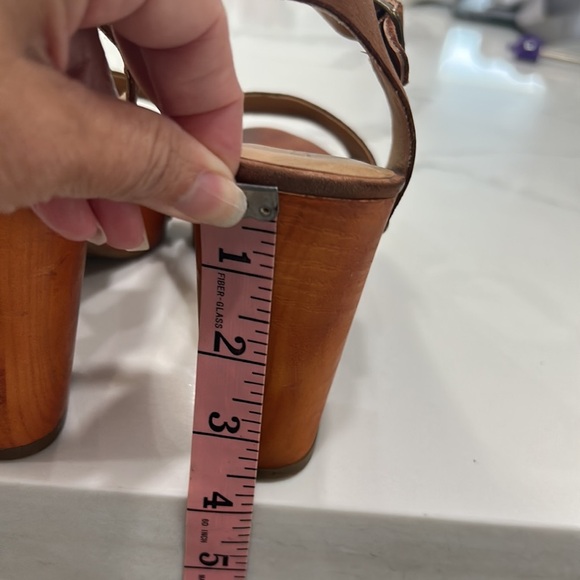 Lucky Brand Brown Platform Heels. Size 9M - Picture 5 of 11